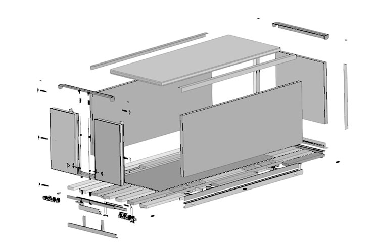 Modular Design Box Refrigerated Truck Bodies