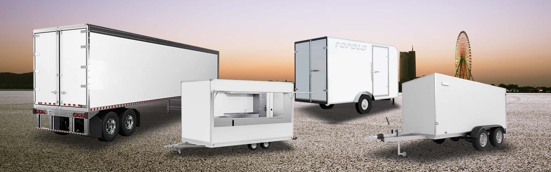 Customized Enclosed Cargo Box Trailers